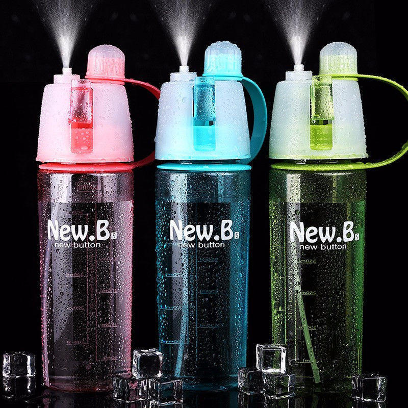 AU 600mL Portable Spray Water Drink Bottles Travel Outdoor Sport Cycling Running