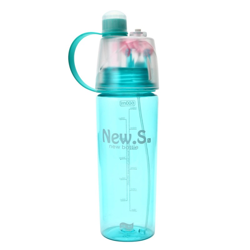 AU 600mL Portable Spray Water Drink Bottles Travel Outdoor Sport Cycling Running