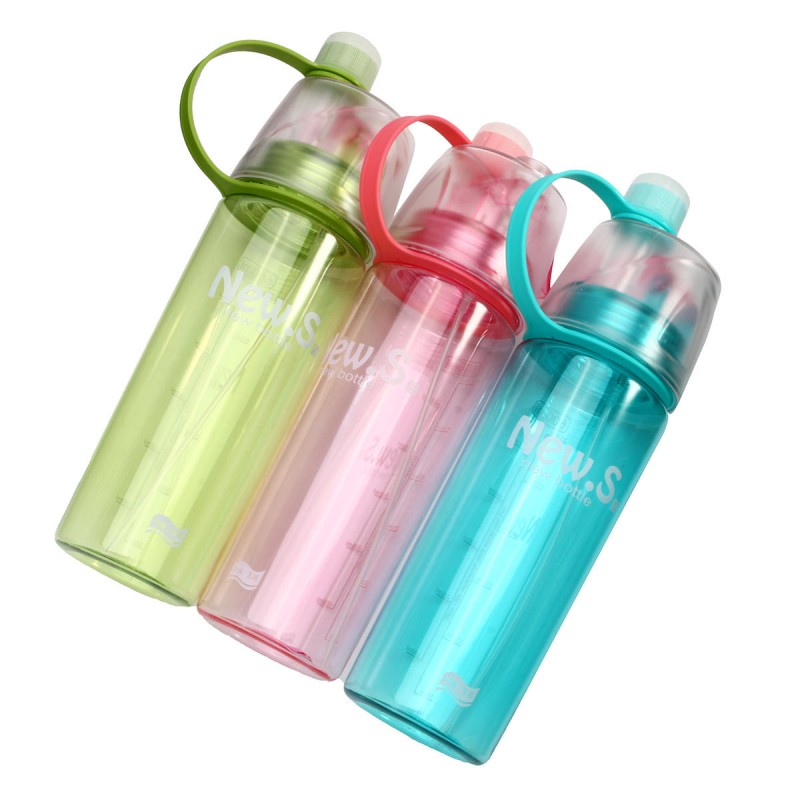 AU 600mL Portable Spray Water Drink Bottles Travel Outdoor Sport Cycling Running