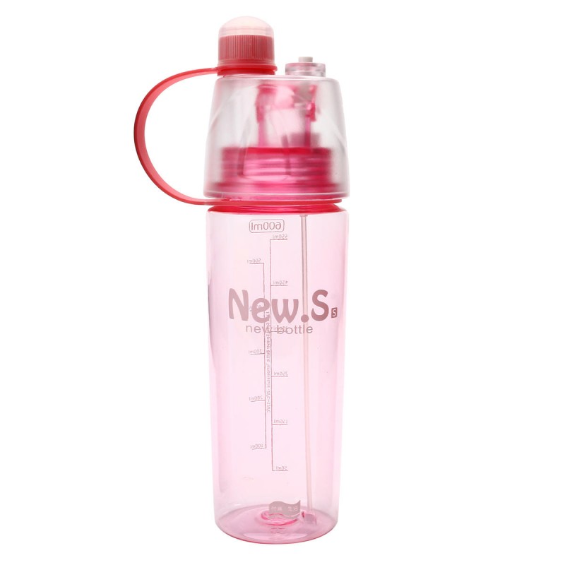 AU 600mL Portable Spray Water Drink Bottles Travel Outdoor Sport Cycling Running