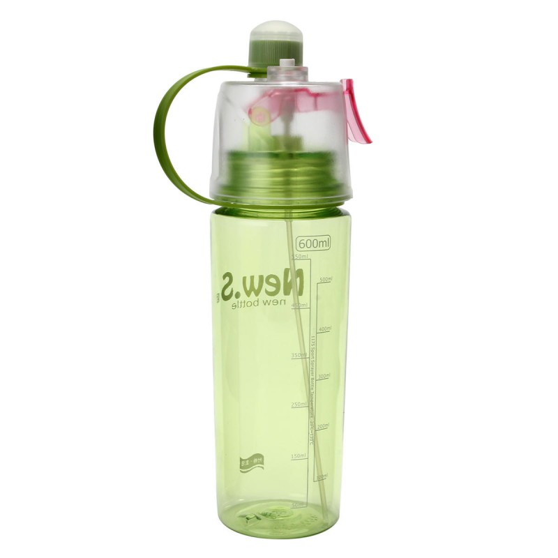 AU 600mL Portable Spray Water Drink Bottles Travel Outdoor Sport Cycling Running