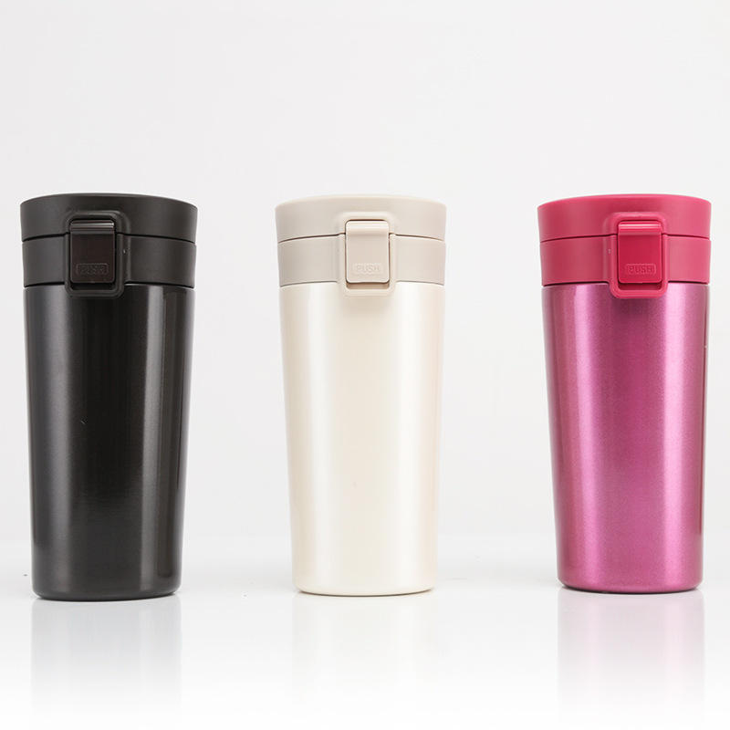 KC-IC02 Stainless Steel Vacuum Flasks Bounce Cover Coffee Thermos Mug Travel Bottle Insulation Cup