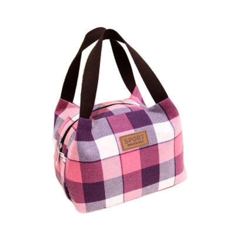 Lunch Bag Printing Portable Insulated Thermal Cooler Box Lunch Food Canvas Storage Bag Picnic Container