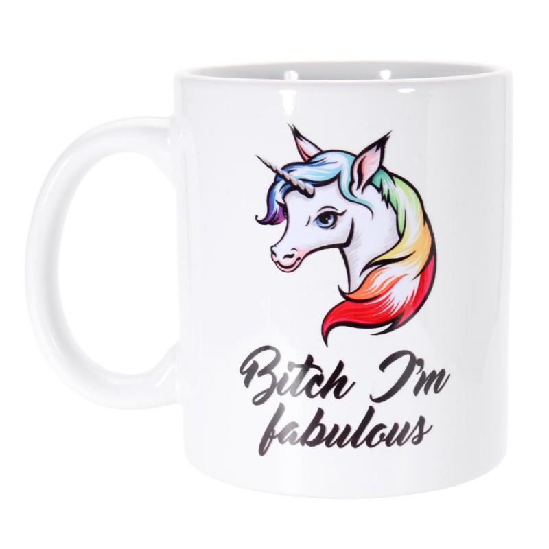 Funny Unicorn Heat Color Changing Ceramic Mug Coffee Milk Tea Cup Home Christmas Gift