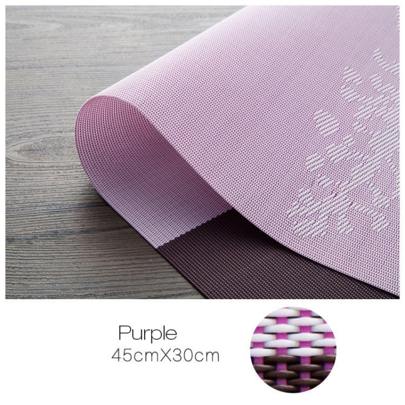 Placemat Fashion Pvc Dining Table Mat Disc Pads Bowl Pad Coasters Waterproof Table Cloth Pad Slip-Resistant Pad