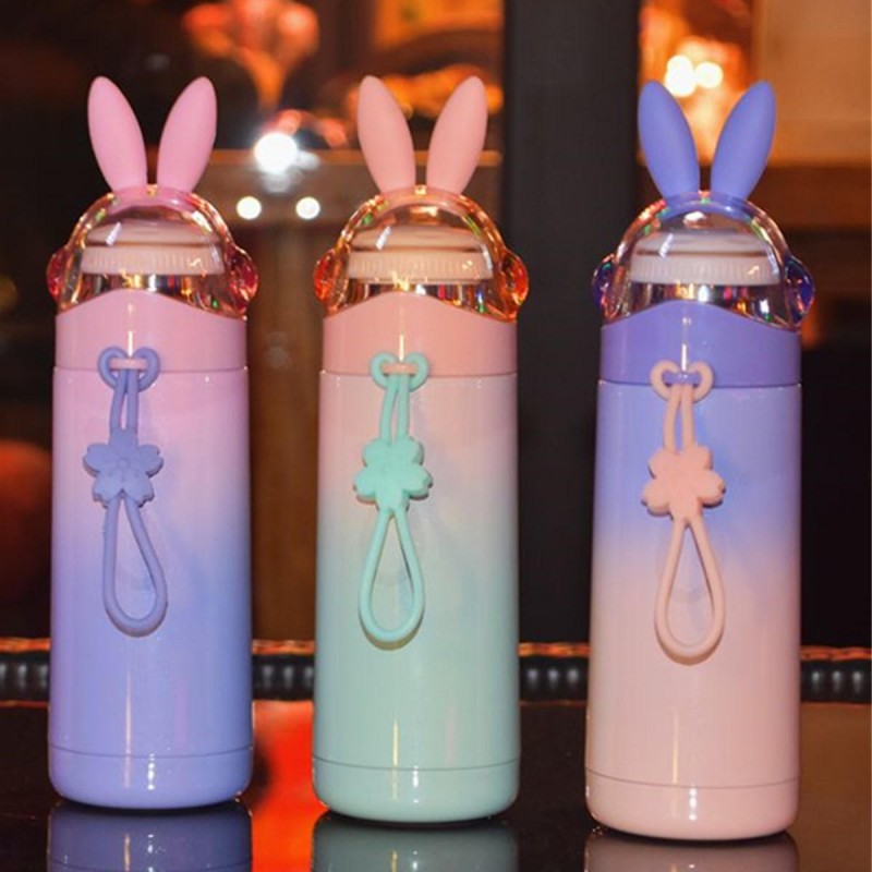 350ML Mini Vacuum Mug Cute Kid Thermos Stainless Steel Hot Water Bottle Travel Cup New Water Bottle