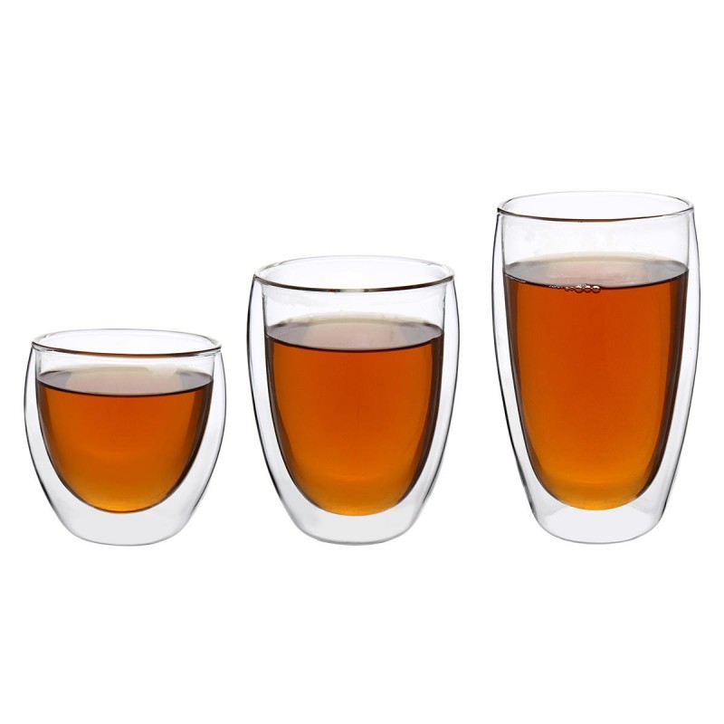 Double Wall Glass Cups Coffee Mug Heat Resistant Cappuccino Beer Milk Tea Cup