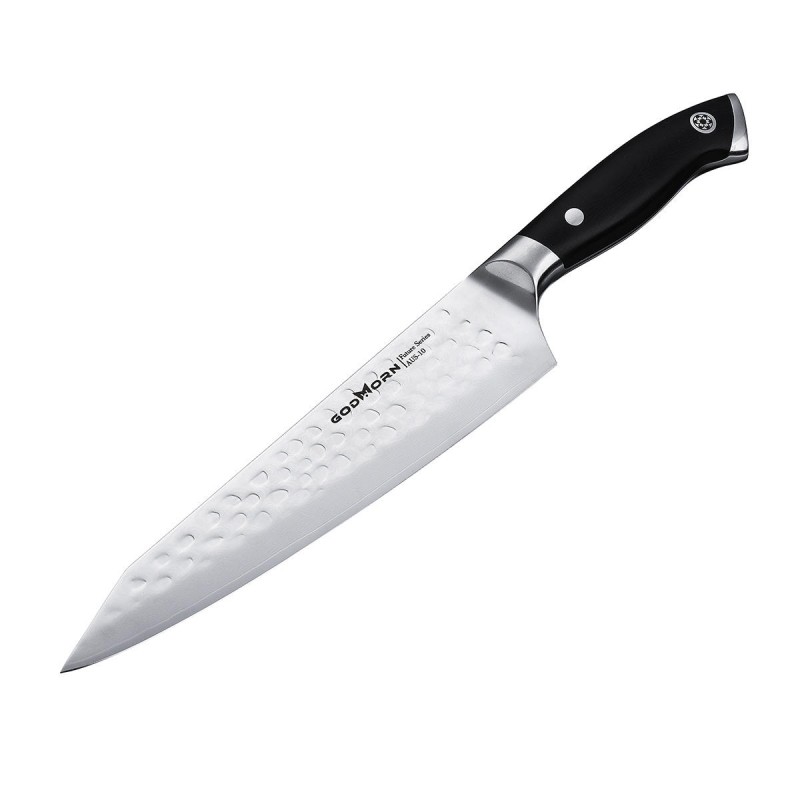 Godmorn Chef Knife 8 Inch AUS-10V Japanese Stainless Steel Professional Kitchen Knife with G10 Handle