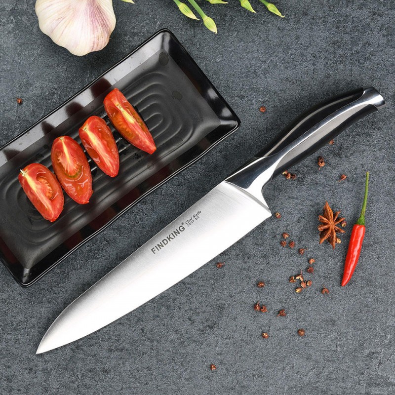 FINDKING Stainless Steel Knife Quality 8'' inch Frozen Meat Cutter Chef Knife Kitchen Knife Tools