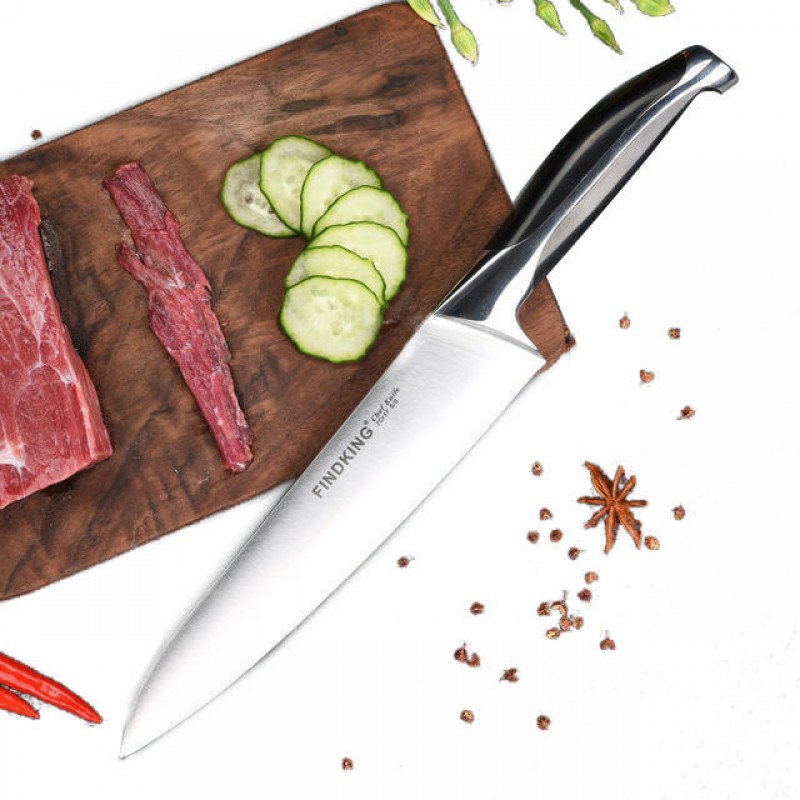 FINDKING Stainless Steel Knife Quality 8'' inch Frozen Meat Cutter Chef Knife Kitchen Knife Tools