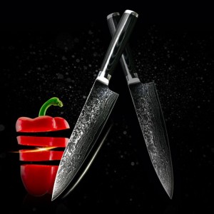 FINDKING Damascus Stainless Steel Knife Blade Colo...