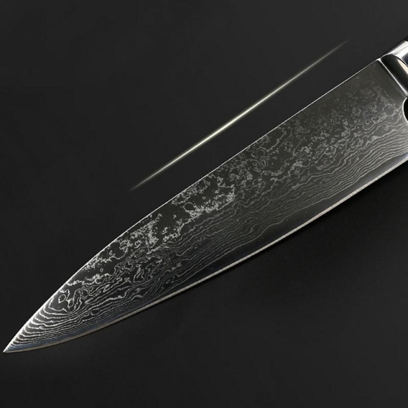 FINDKING Damascus Stainless Steel Knife Blade Color Mikata  Handle 8 inch Chef Knife 67 Layers Damascus Steel Knife