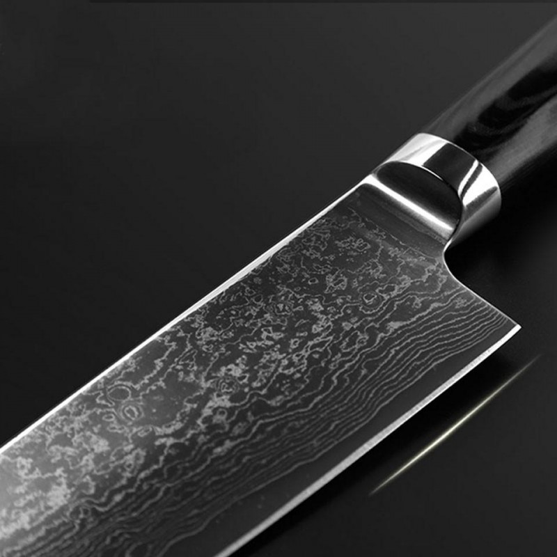 FINDKING Damascus Stainless Steel Knife Blade Color Mikata  Handle 8 inch Chef Knife 67 Layers Damascus Steel Knife