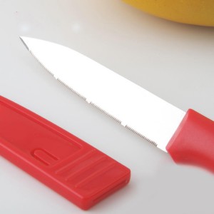 KF-12 Red Portable Stainless Steel with Blade Cove...