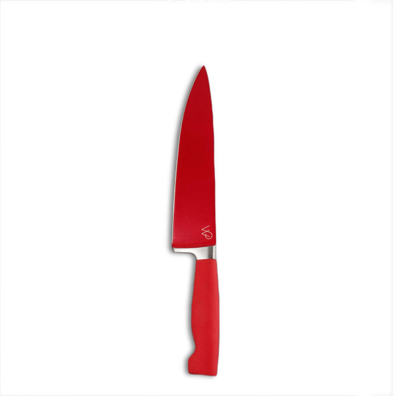 Stainless Steel Knife Red Fruit Knife Peeler Creative Muti-funtion Chef Knife Kitchen Meat Slicing Knife