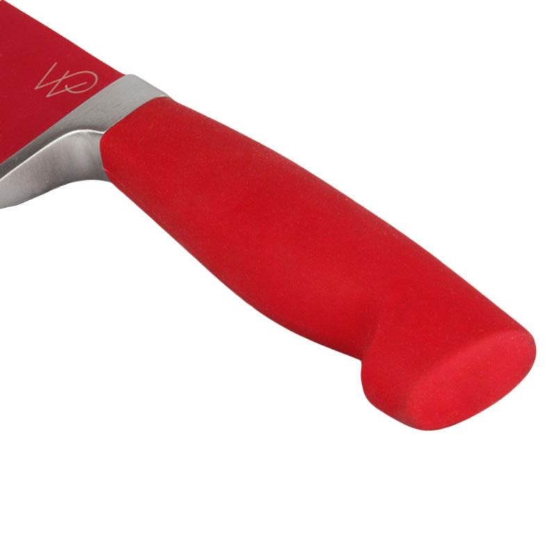 Stainless Steel Knife Red Fruit Knife Peeler Creative Muti-funtion Chef Knife Kitchen Meat Slicing Knife