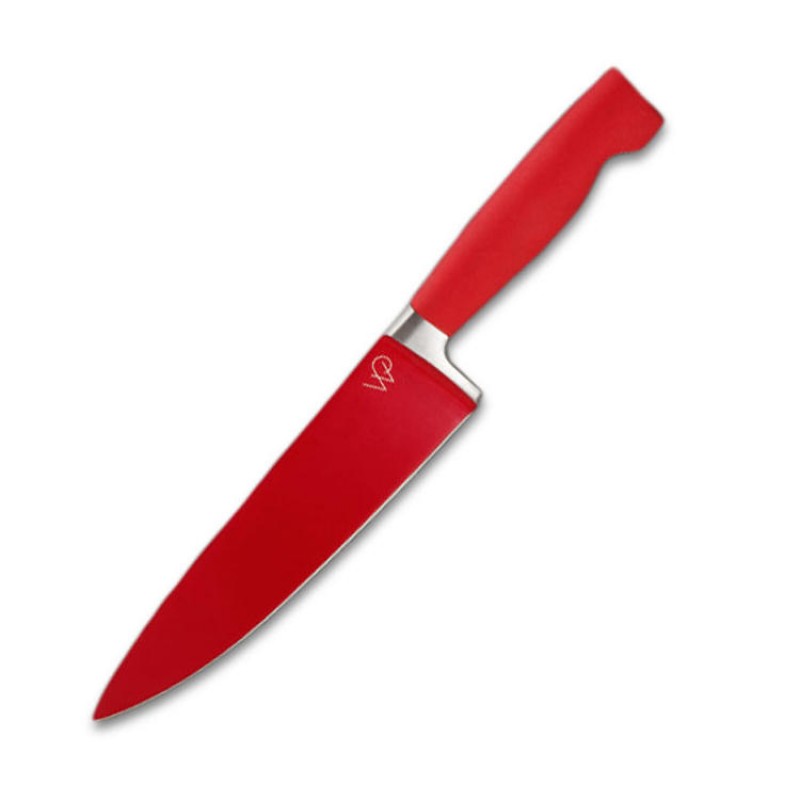 Stainless Steel Knife Red Fruit Knife Peeler Creative Muti-funtion Chef Knife Kitchen Meat Slicing Knife