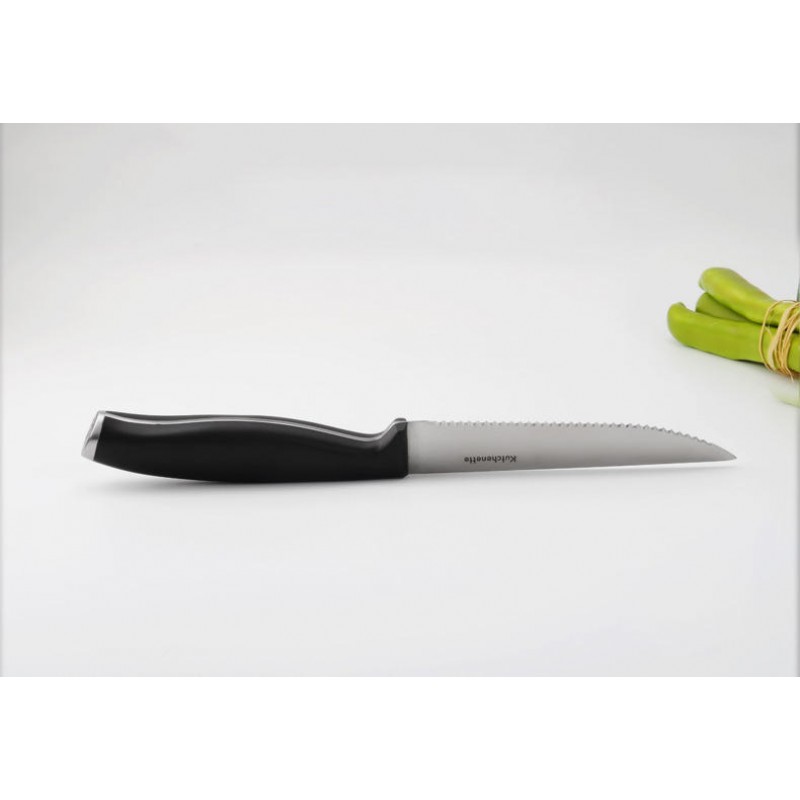 KF-16 Multifunctional High Quality Stainless Steel Bread Fruit Steak Easy Cutting Sharp Kitchen Knife