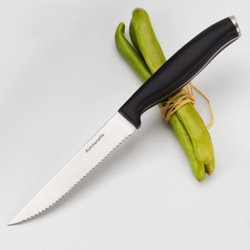 KF-16 Multifunctional High Quality Stainless Steel Bread Fruit Steak Easy Cutting Sharp Kitchen Knife