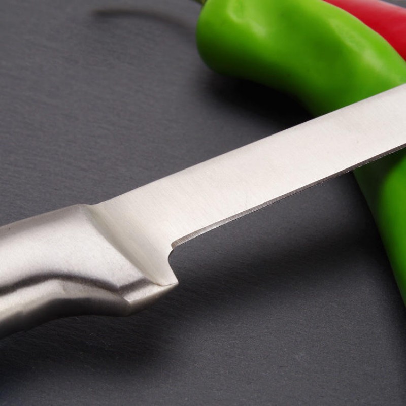 KF-23 Silver High Quality Stainless Steel Fruit Meat Easy Cutting Paring Sharp Kitchen Knife