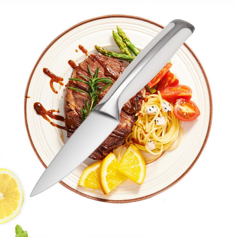 KF-18 Portable White High Quality Stainless Steel Fruit Easy Cutting Peeling Sharp Kitchen Knife