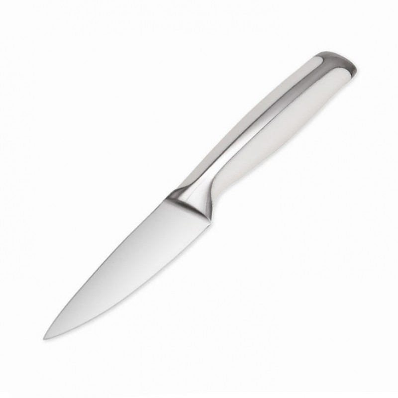 KF-18 Portable White High Quality Stainless Steel Fruit Easy Cutting Peeling Sharp Kitchen Knife