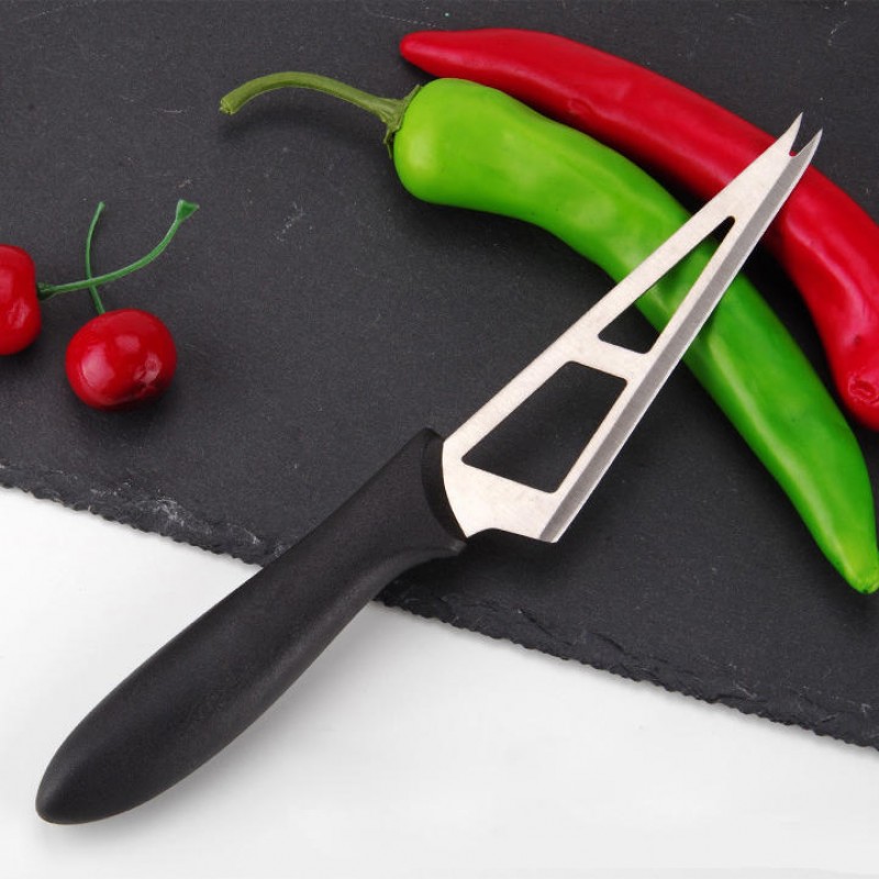 KF-30 Triangle Shape Hollow out High Quality Stainless Steel Cheese Cutting Kitchen Slicing Knife