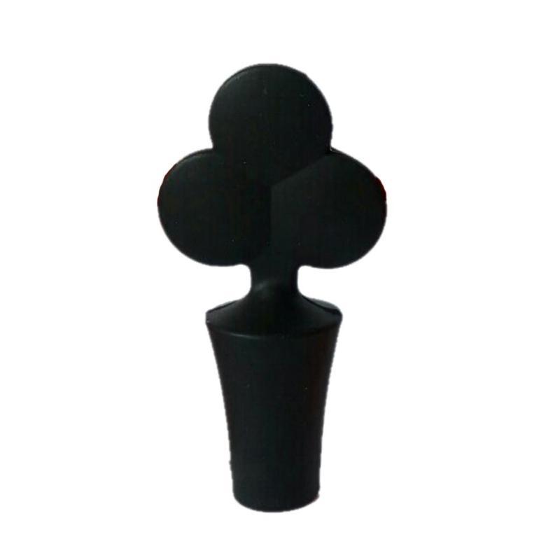 Poker Shaped Wine Stopper 1 Piece Silicone Vacuum Sealed Wine Stopper Bar Tools