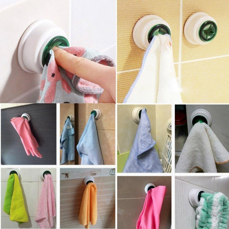 2 Pcs Creative Rag Small Clip Dish Cloth Washing Cloth Clip Towel Super Paste Hooks Towel Storage Rack