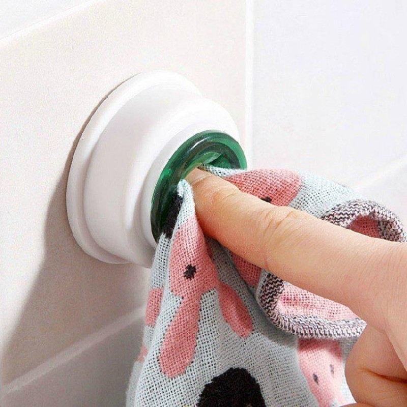 2 Pcs Creative Rag Small Clip Dish Cloth Washing Cloth Clip Towel Super Paste Hooks Towel Storage Rack