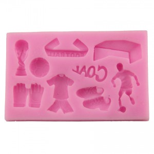 European Cup Football Silicone Fondant Soap 3D Cak...