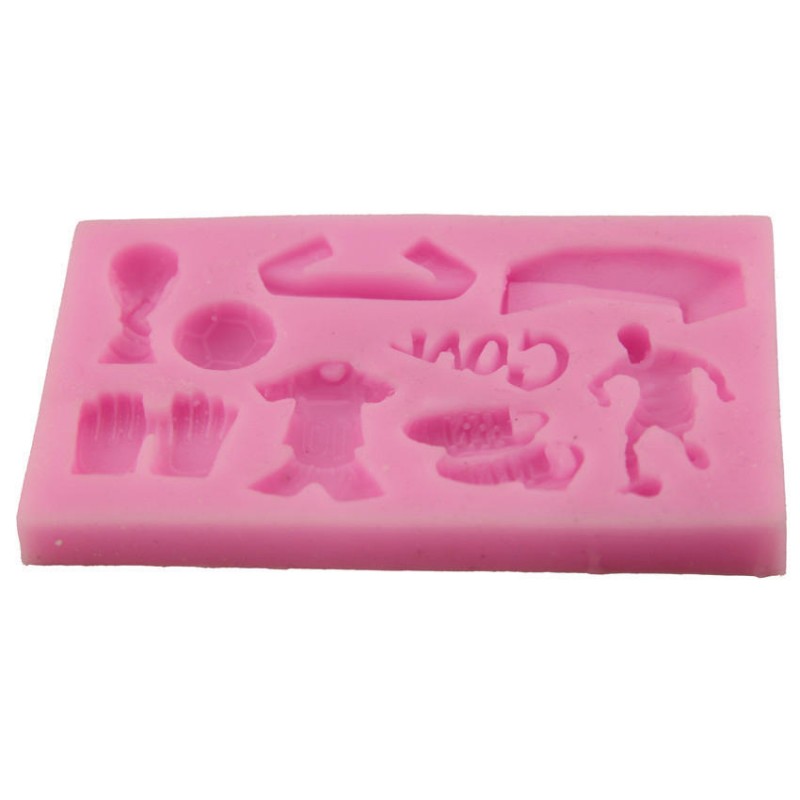 European Cup Football Silicone Fondant Soap 3D Cake Mold Cupcake Jelly Candy Chocolate Decoration Baking Tool Baking Mold