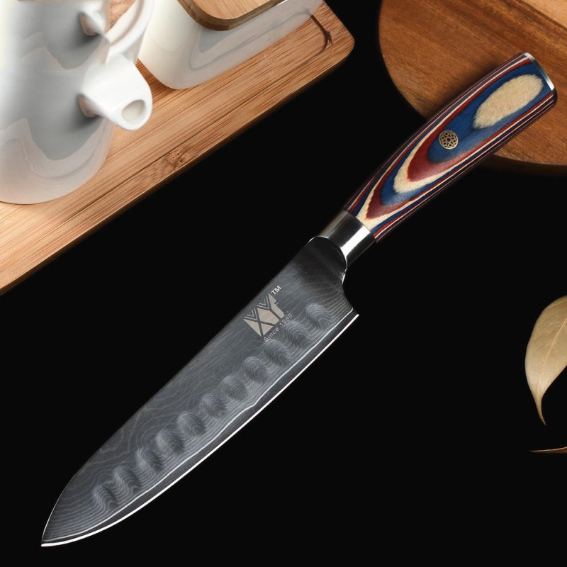 4Pcs XYJ VG10 Damascus Kitchen Knife Sets Paring Utility Slicing Chef Knife 67 Layer Japanese Damascus Kitchen Cooking Tools + Cover