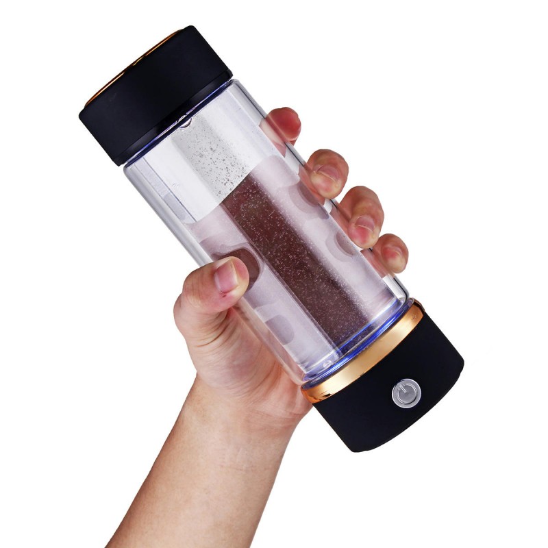 420ml Portable USB Hydrogen-Rich Water Ionizer Maker Generator Energy Bottle Cup Water Bottle