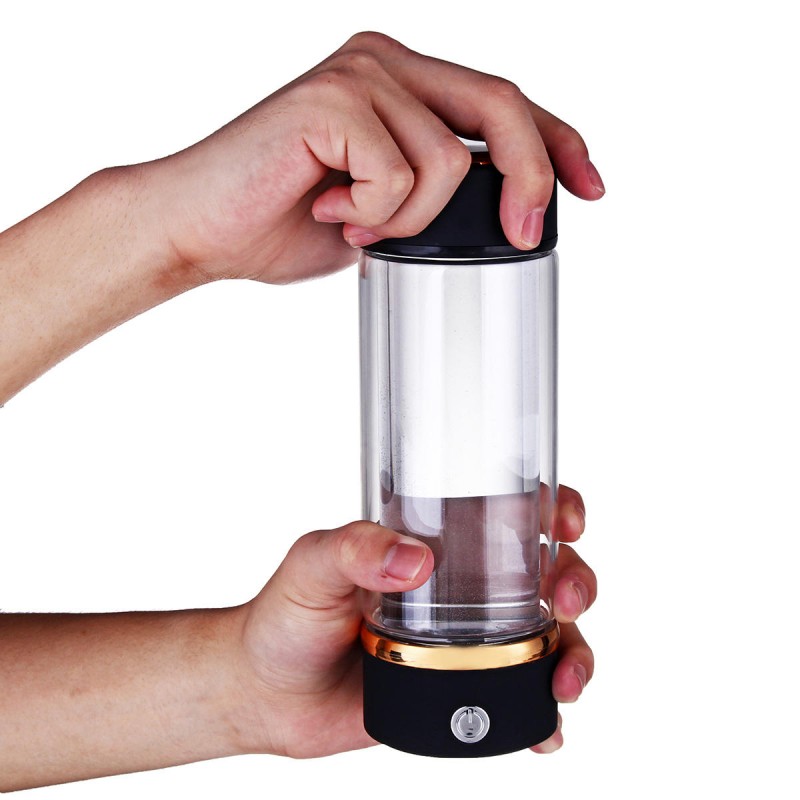 420ml Portable USB Hydrogen-Rich Water Ionizer Maker Generator Energy Bottle Cup Water Bottle