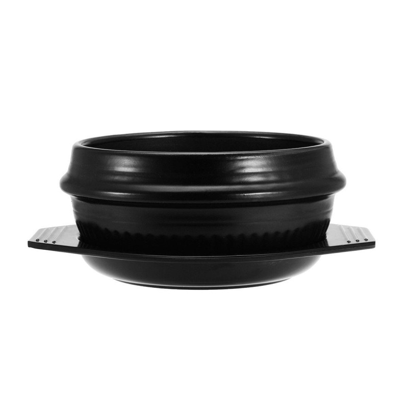 7'' 18cm Rice Bowl Korean DOLSOT Bowl Earthenware Stone Pot Bibimbap Cooking + Trivet Set
