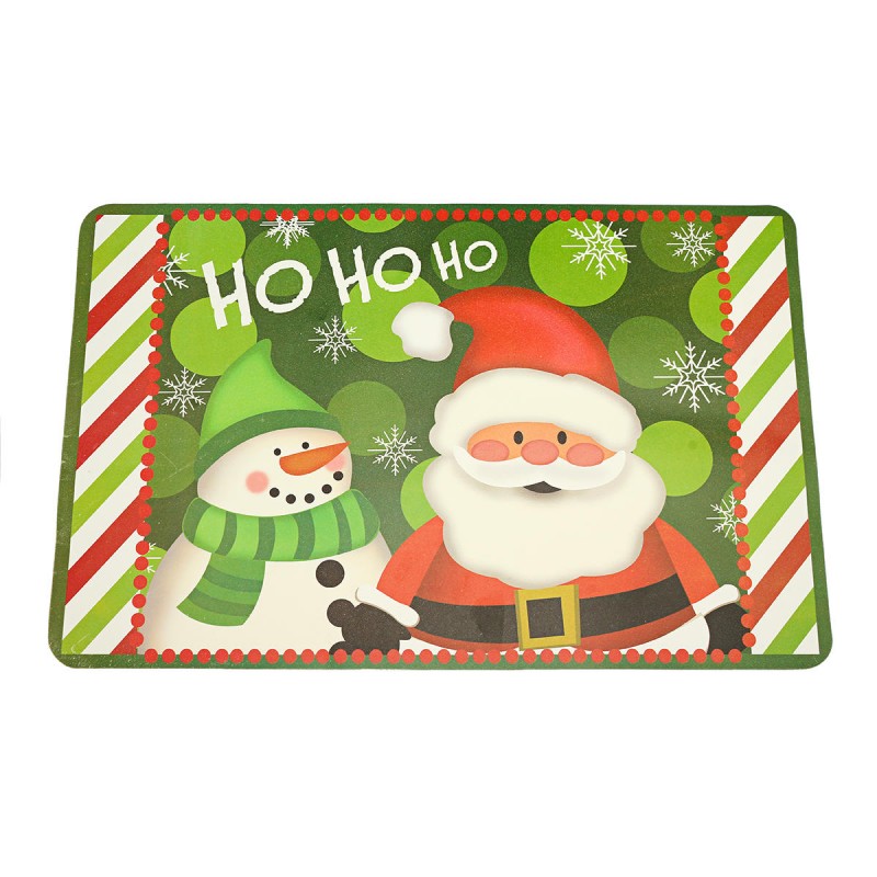 12PCS/Set Christmas Placemat Table Merry Xmas Placemats Coaster Kichen Table Decorations